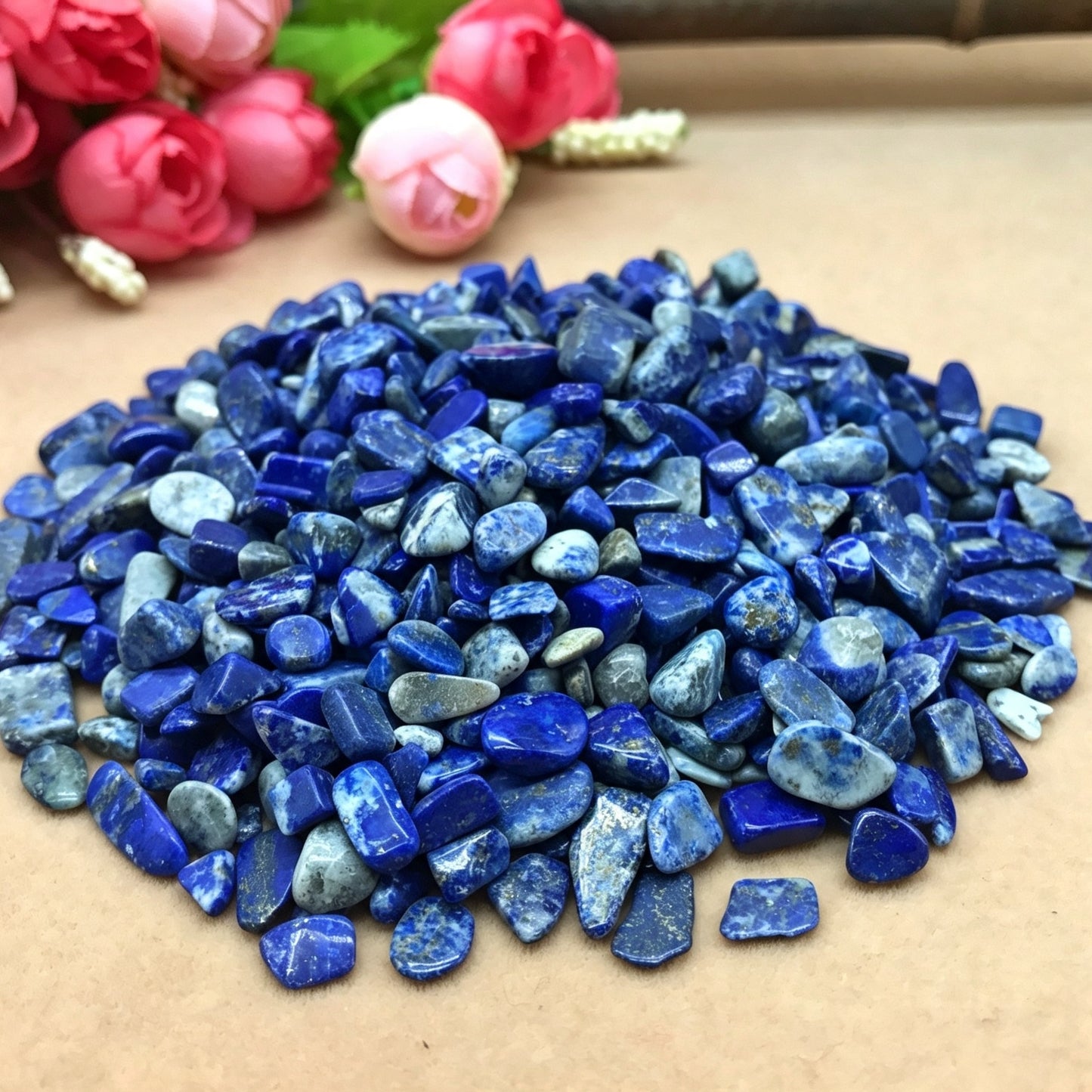 Lapis Chips Small Tumbles 100g