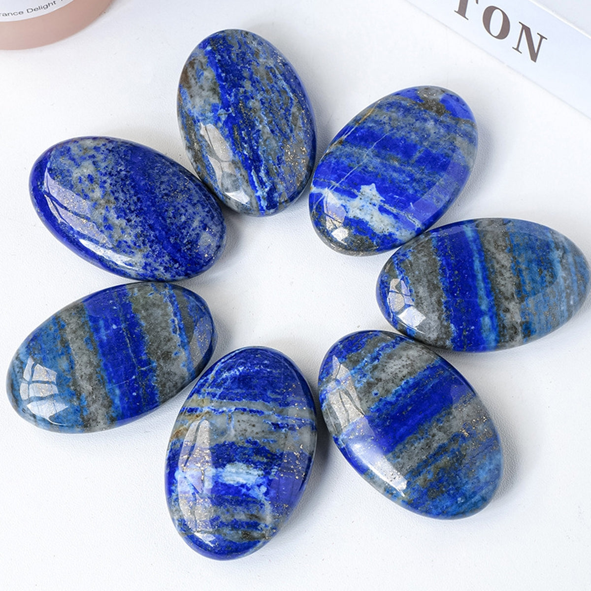 Lapis Lazuli Palm Stones Natural Crystal Tumbles 1.97"