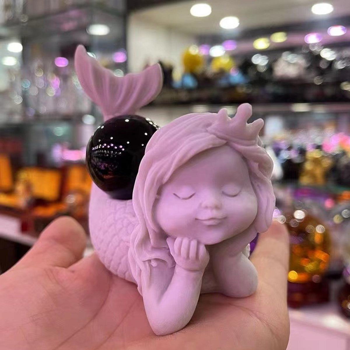 Little Mermaid Resin Stand Sphere Holders