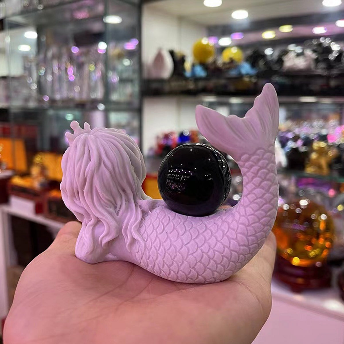 Little Mermaid Resin Stand Sphere Holders
