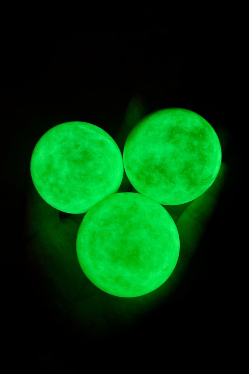 Luminous Jade Spheres Bundle 3 Pieces with Free Holders