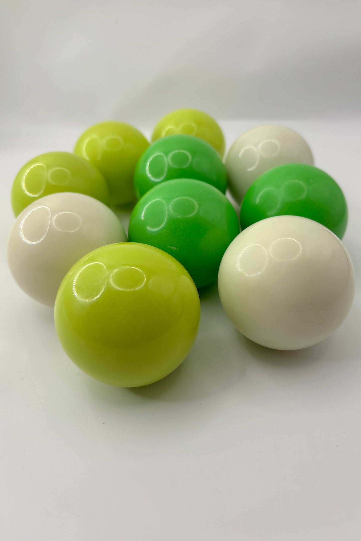 Luminous Jade Spheres Bundle 3 Pieces with Free Holders