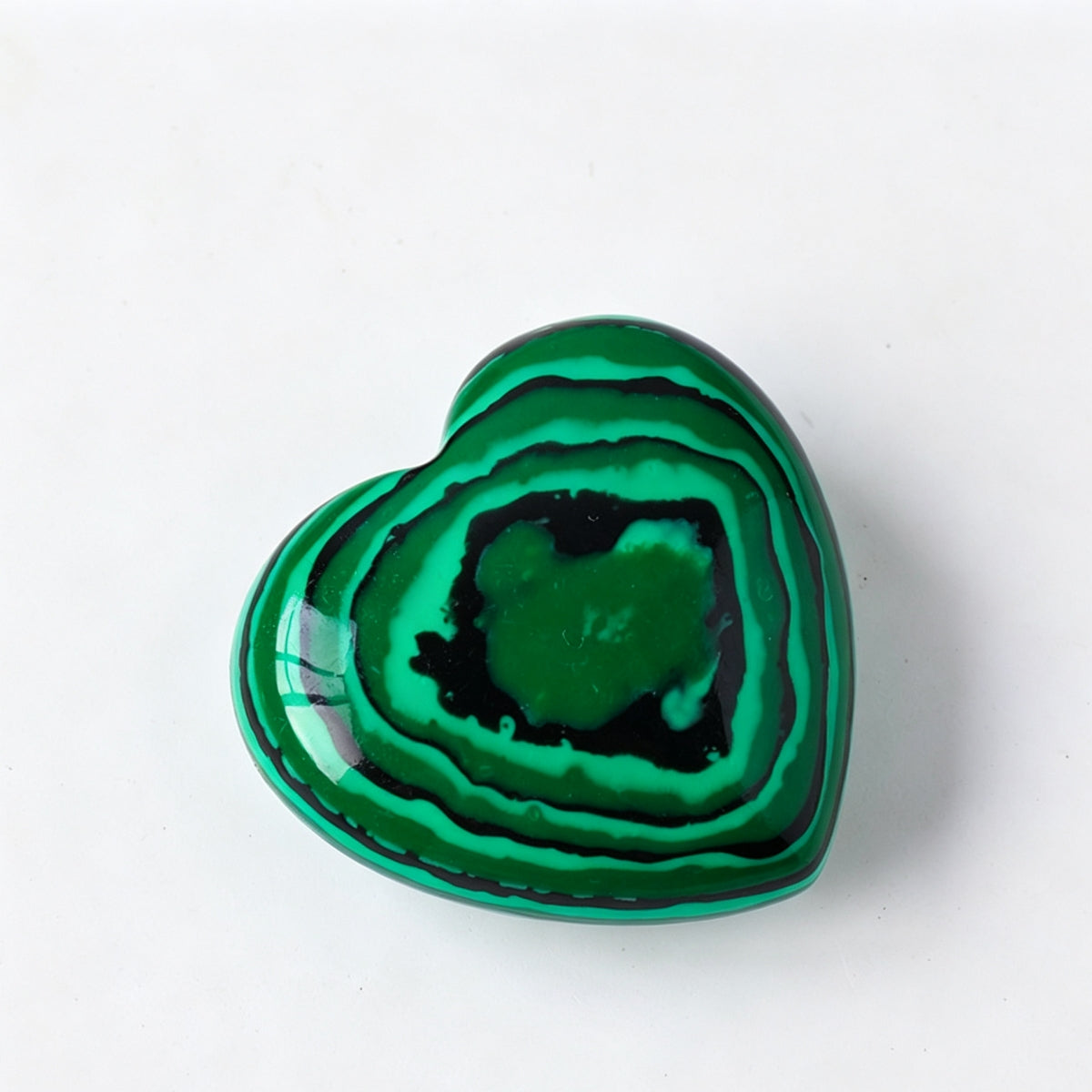 Malachite Red Obsidian Yellow Tiger's Eye Crystal Hearts Plam Stone 1.18"