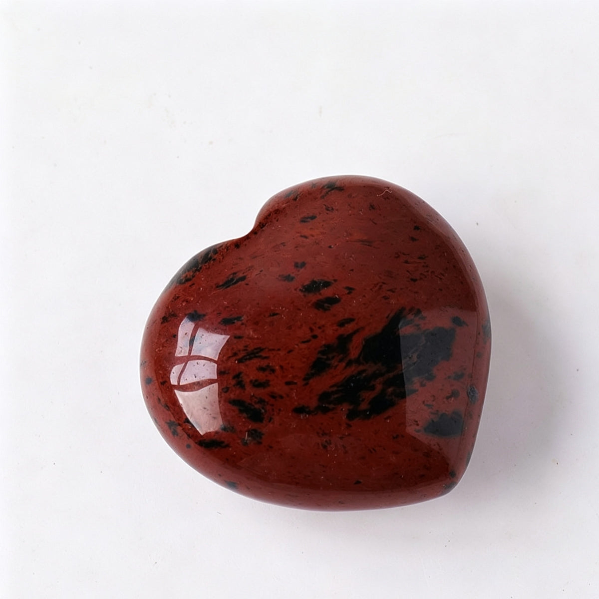 Malachite Red Obsidian Yellow Tiger's Eye Crystal Hearts Plam Stone 1.18"