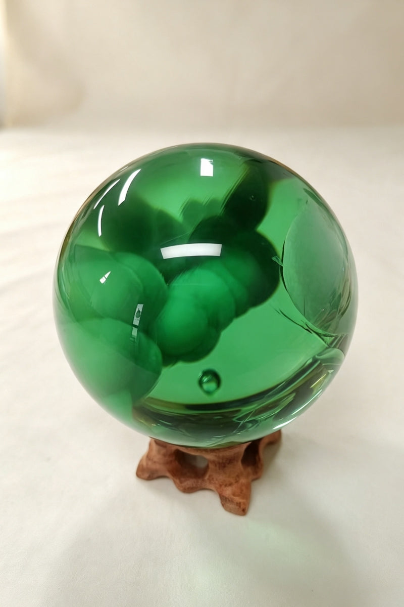 Man Made Larimar Spheres Crystal Balls 2.8"