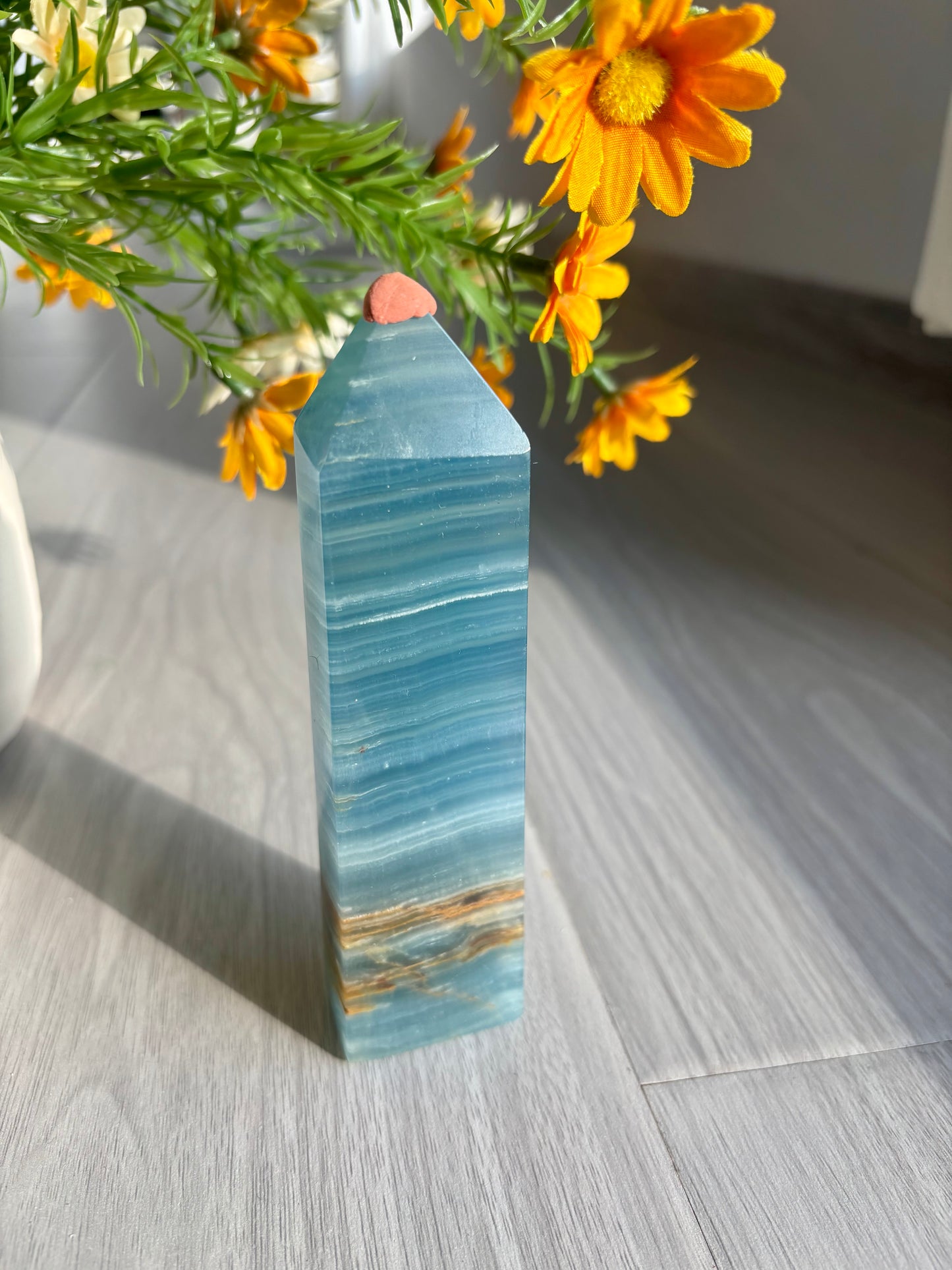 Medium Blue Onyx Towers Natural Crystal Points