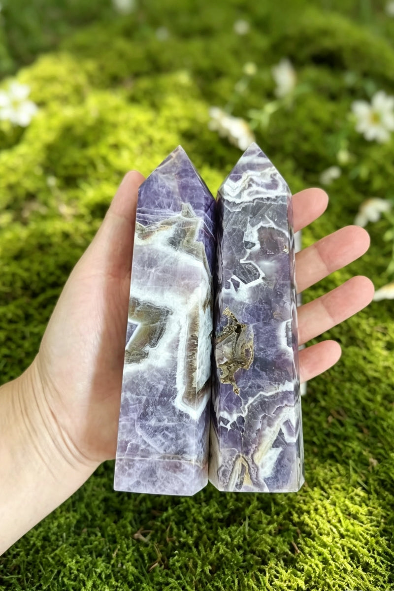 Medium Dream Amethyst Towers 5.42"Tall