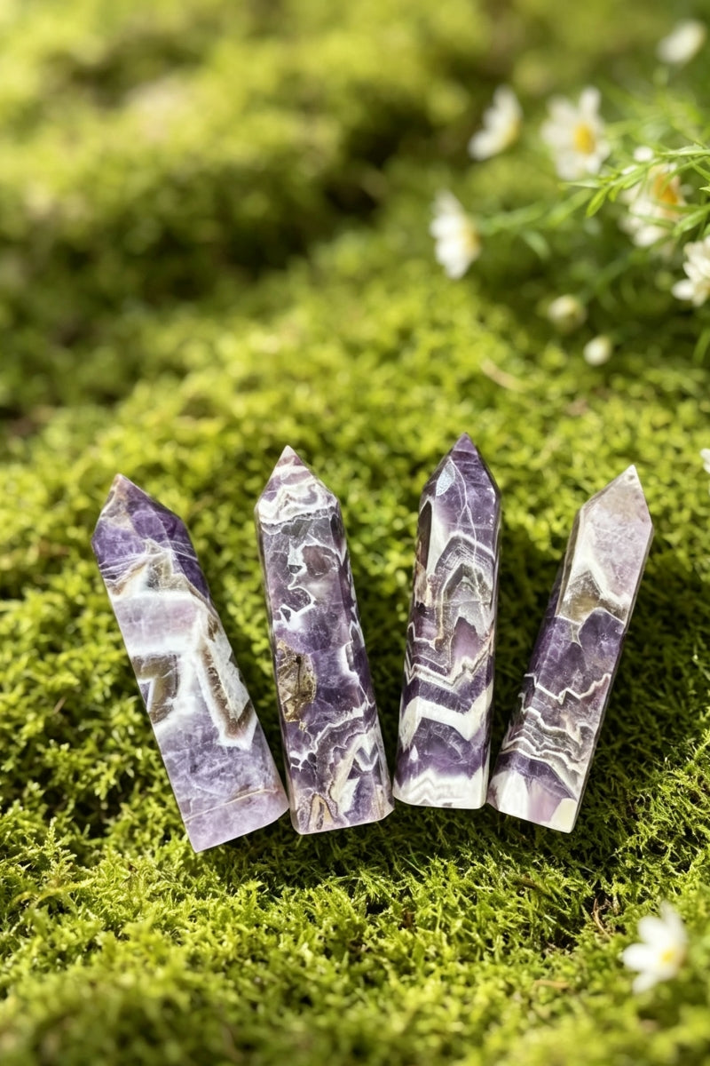 Medium Dream Amethyst Towers 5.42"Tall