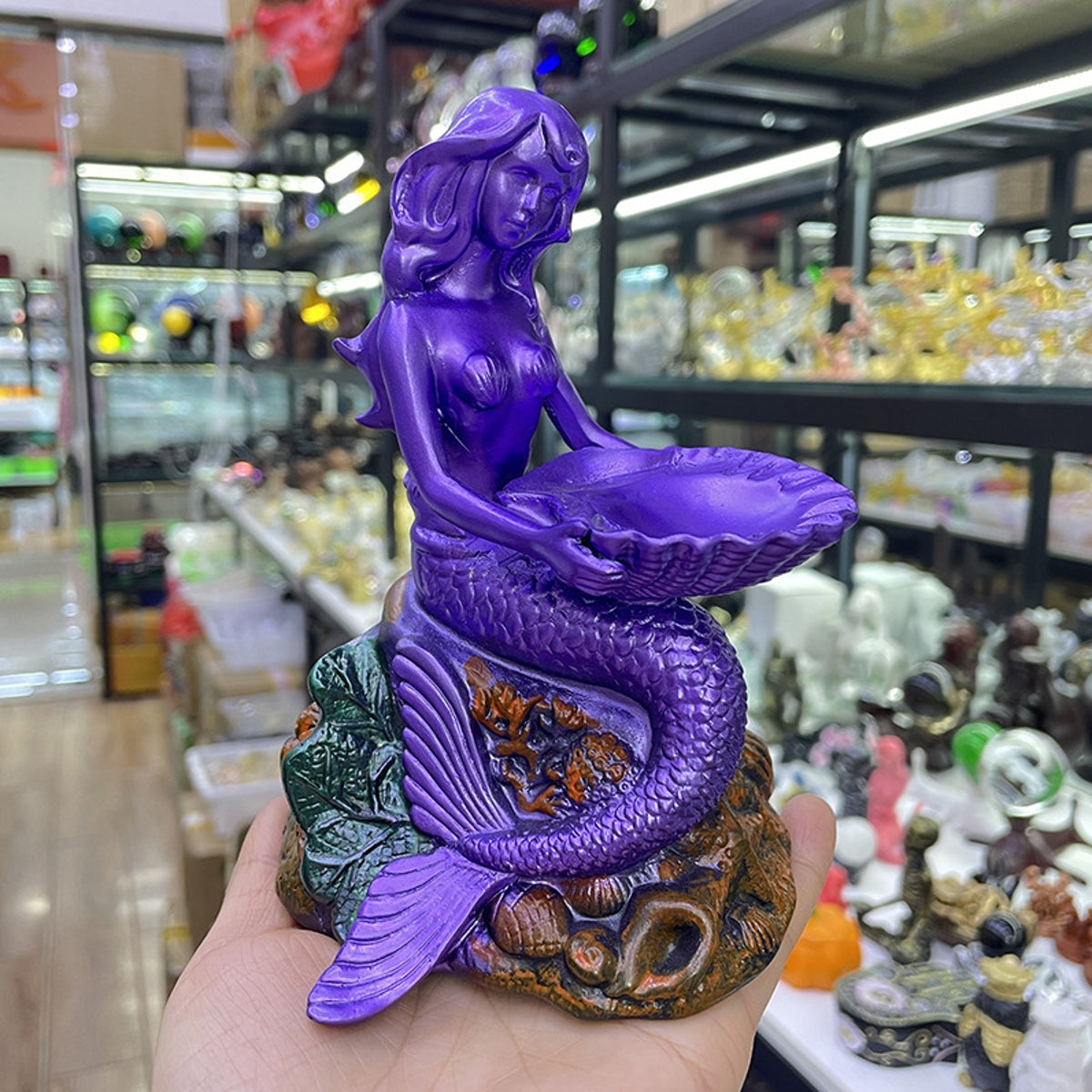 Mermaid Resin Stand Sphere Holders