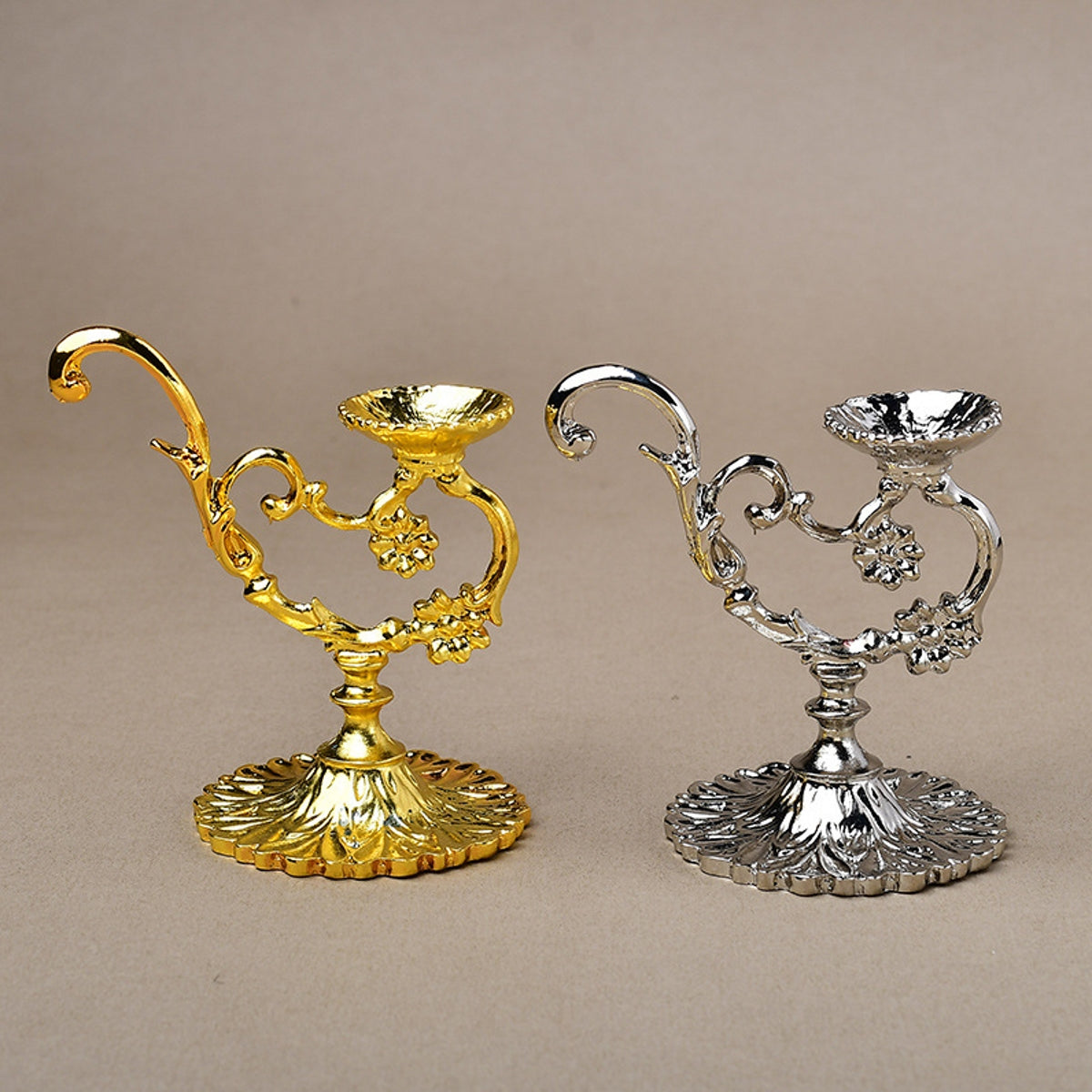 Metal Lamp Ornament Stand Sphere Holders 2.75"