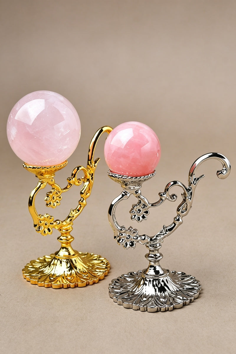 Metal Lamp Ornament Stand Sphere Holders 2.75"