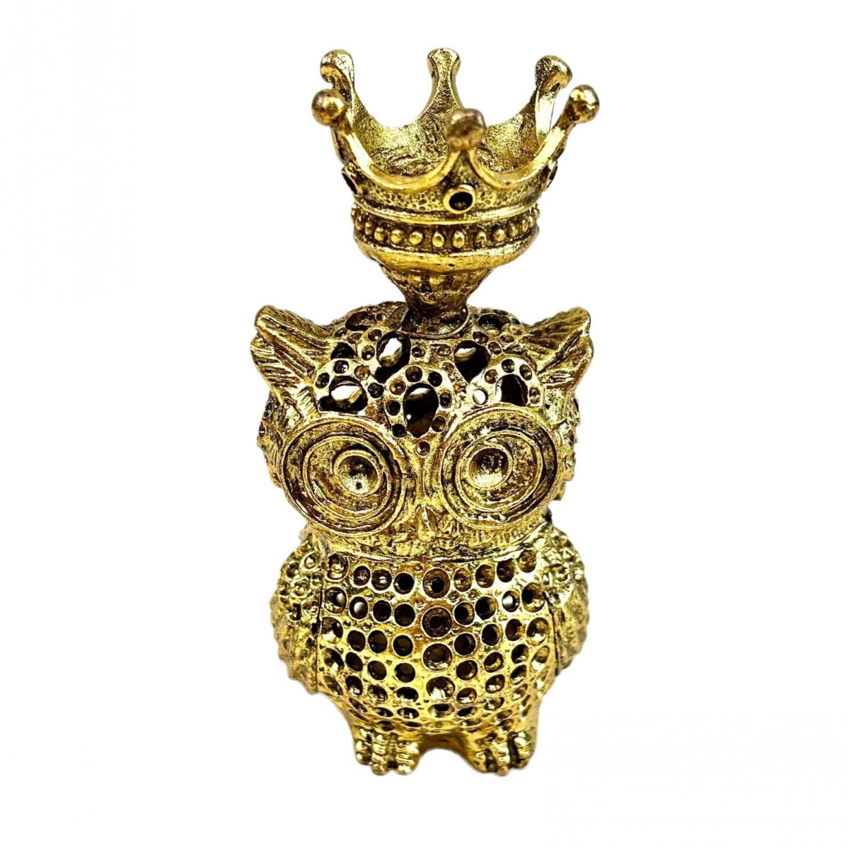 Metal Owl Crown Sphere Holders