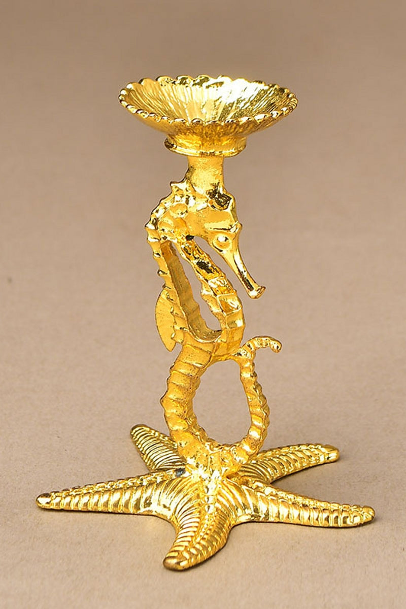 Metal Starfish and Seahorse Ornament Sphere Holders
