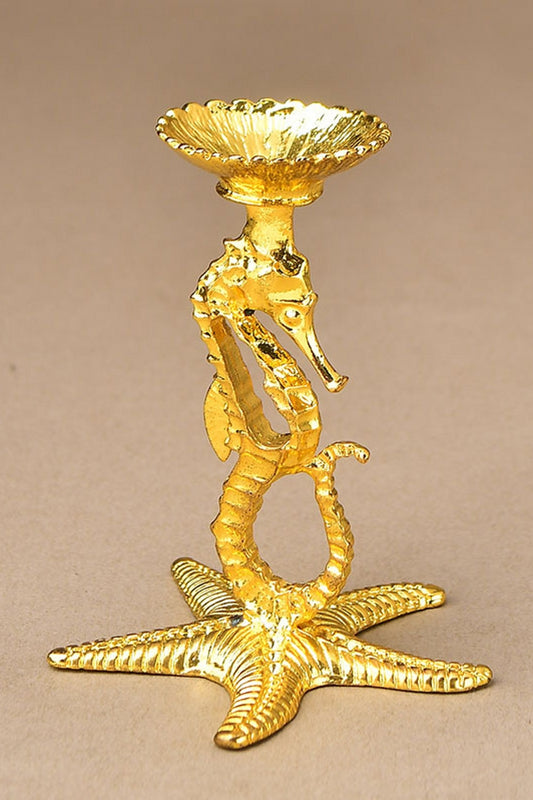 Metal Starfish and Seahorse Ornament Sphere Holders