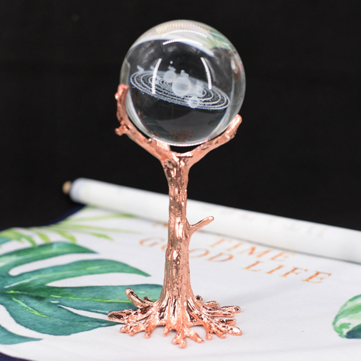 Metal Tree Branches Sphere Holders 6.22"
