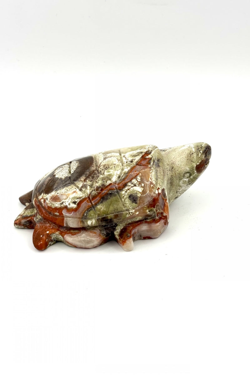 Money Agate Turtle Carvings 3.85"
