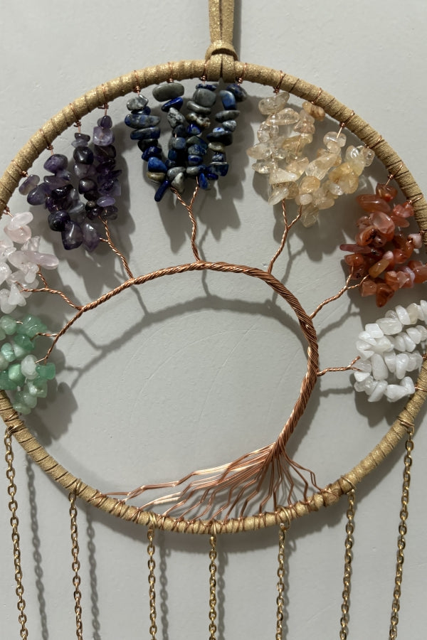 Moon Dream Catchers Chakra Tree of Life Wall Hanging Home Decoration