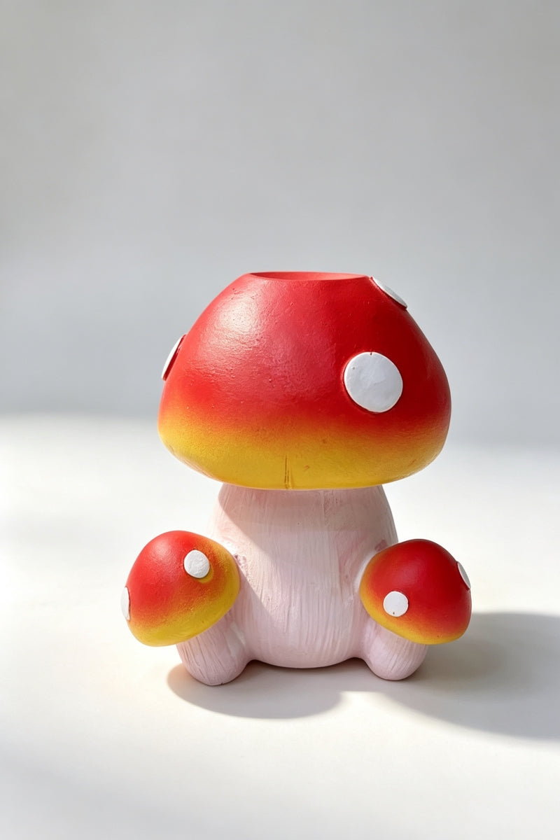 Mushroom Resin Craft Ball Stand Ornament Sphere Holders