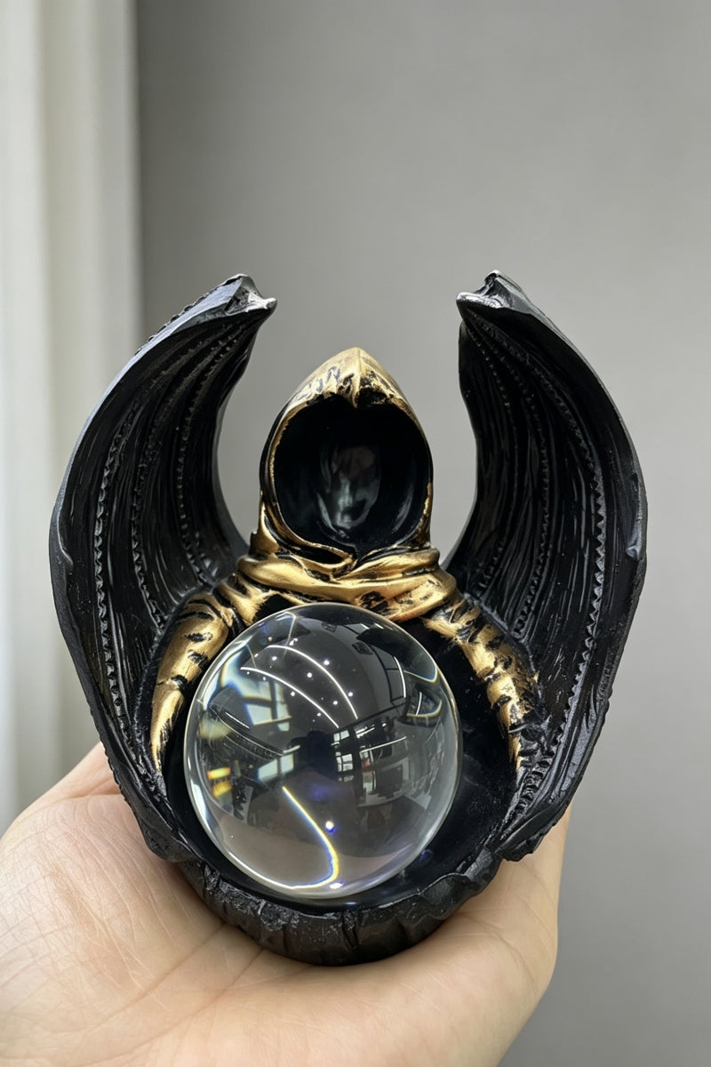 Mysterious Ninja Resin Bat Sphere Holders