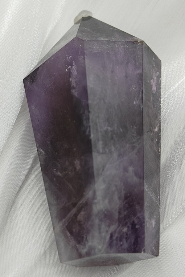 Natural Amethyst Crystal Points Healing Tower Hexagonal Wand