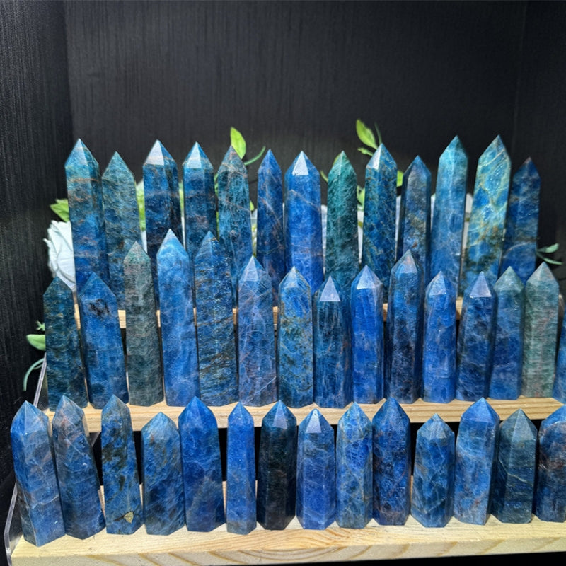 Natural Blue Apatite Towers 500g