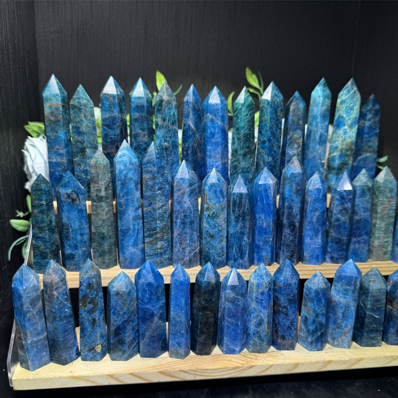 Natural Blue Apatite Towers 500g
