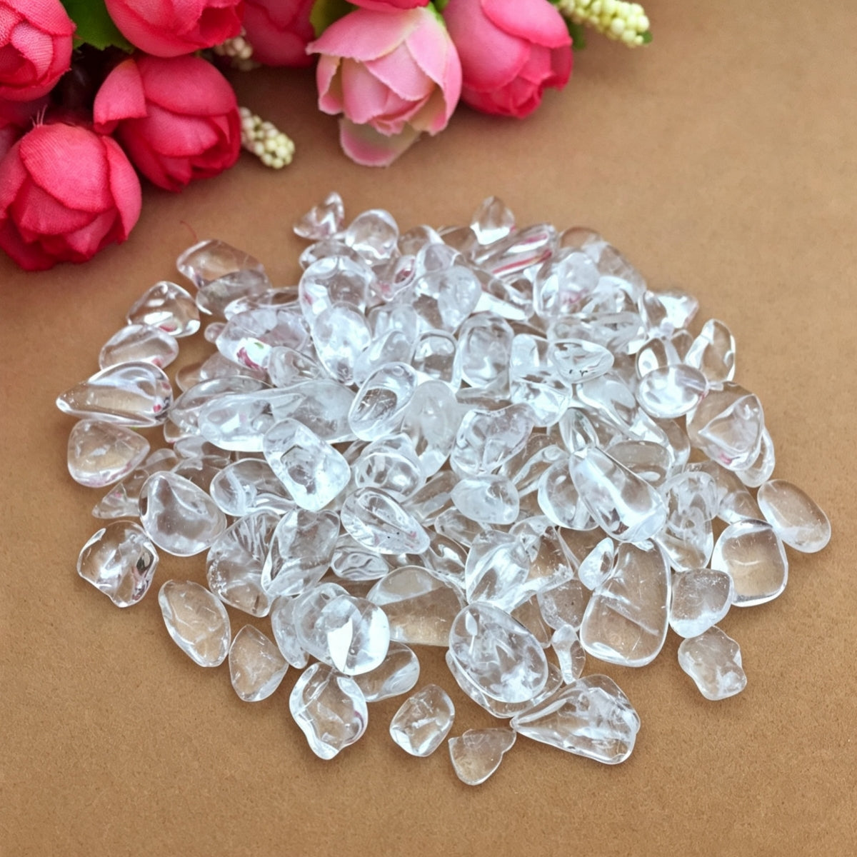 Natural Clear Quartz Chips Small Tumbles 100g