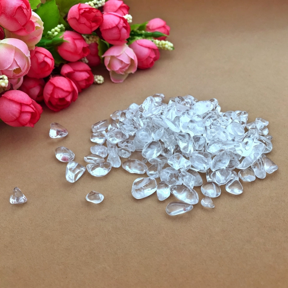 Natural Clear Quartz Chips Small Tumbles 100g