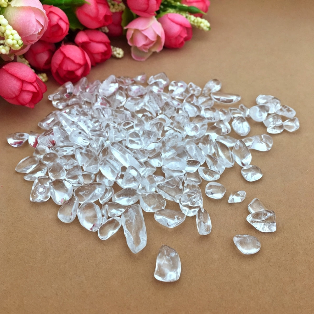Natural Clear Quartz Chips Small Tumbles 100g