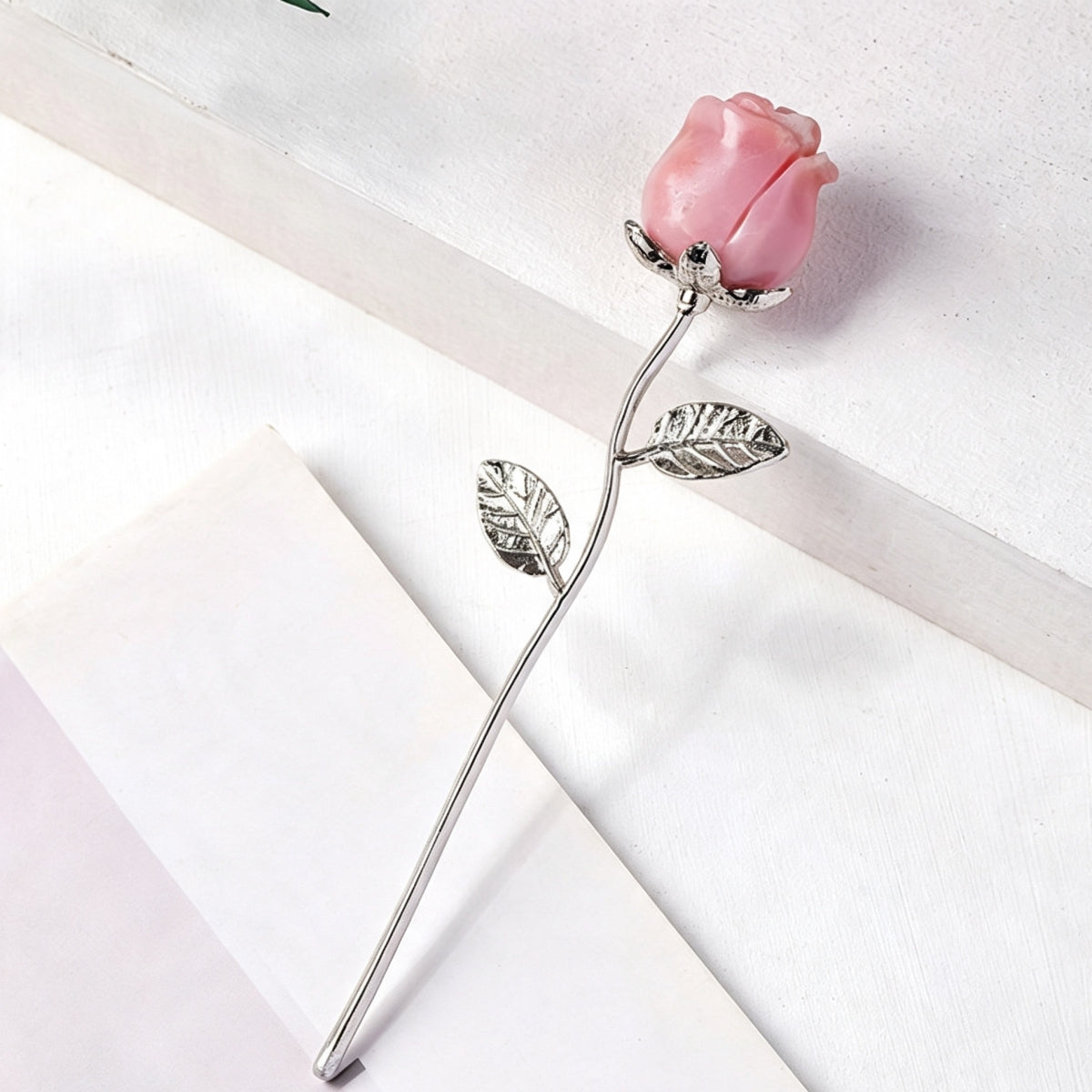 Natural Crystal Rose Flowers Sets for Home Decor