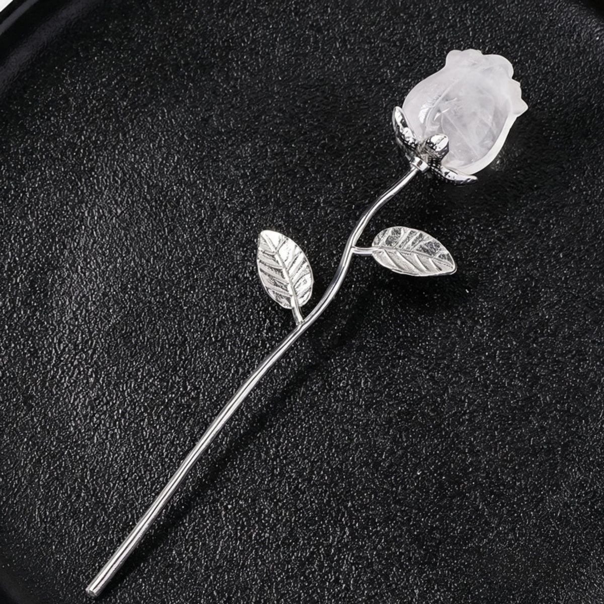 Natural Crystal Rose Flowers Sets for Home Decor