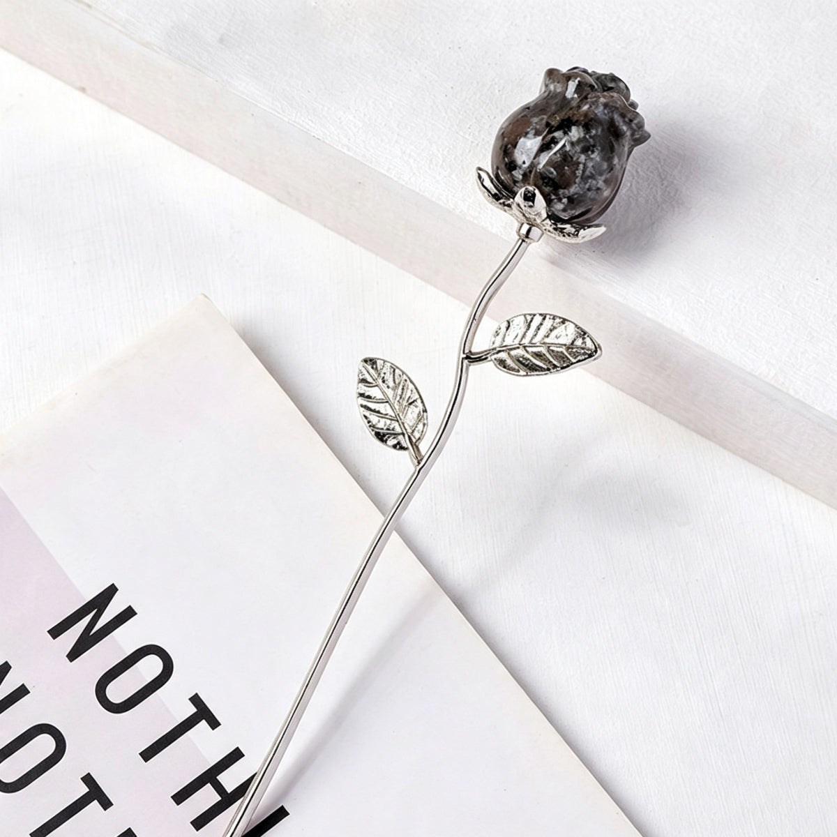Natural Crystal Rose Flowers Sets for Home Decor