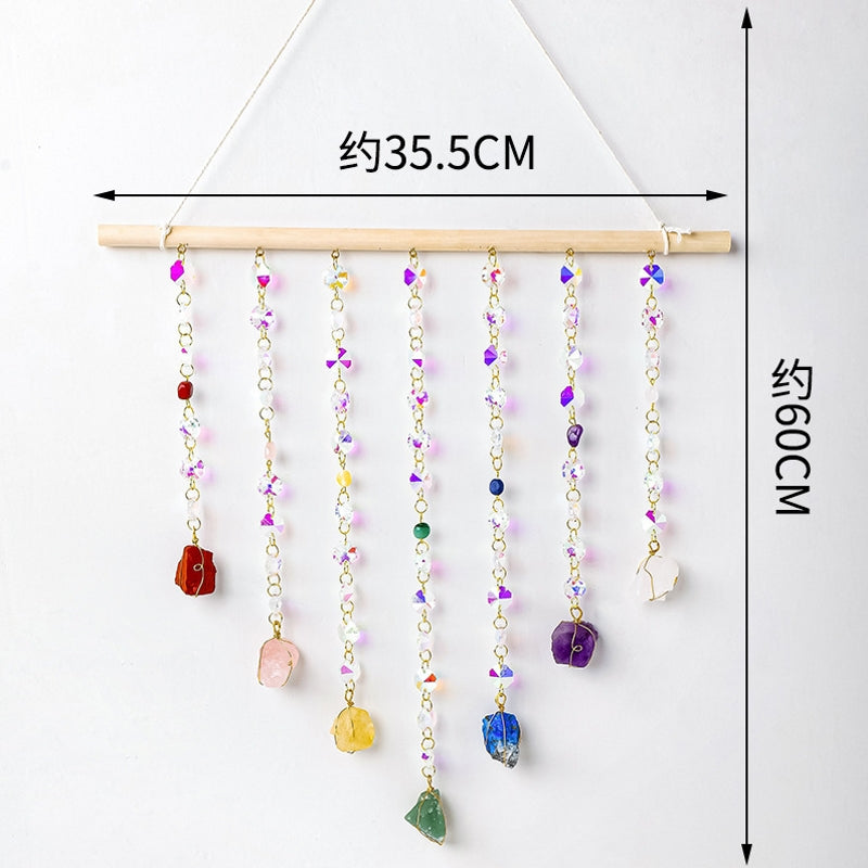 Natural Crystal Solar Capture Pendant Home Decor