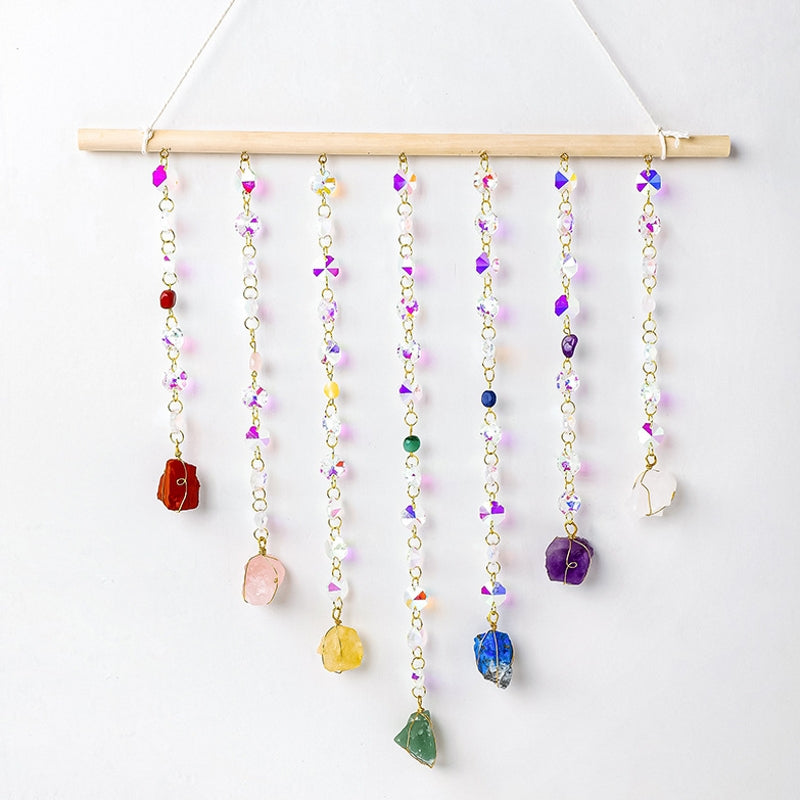 Natural Crystal Solar Capture Pendant Home Decor