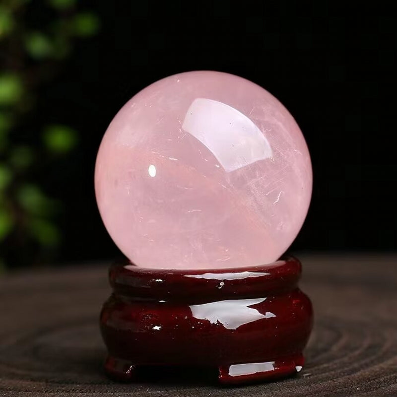Natural Crystal Sphere Balls with Free Holders 1.57"