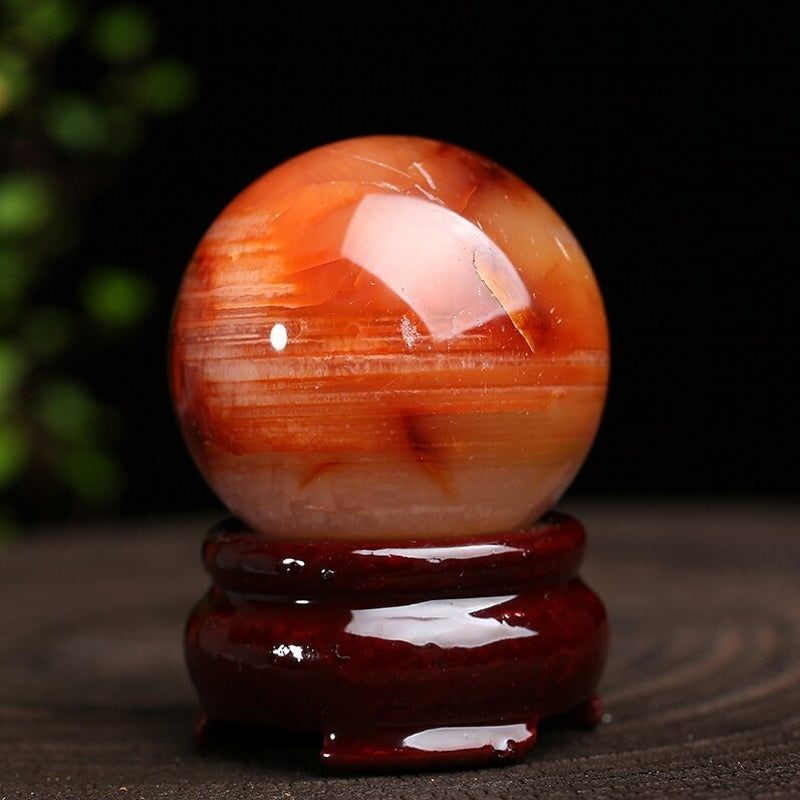 Natural Crystal Sphere Balls with Free Holders 1.57"