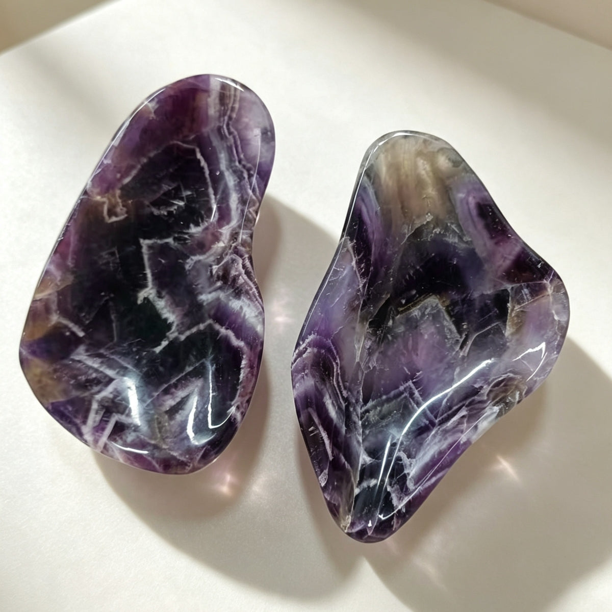 Natural Dream Amethyst Crystal Bows