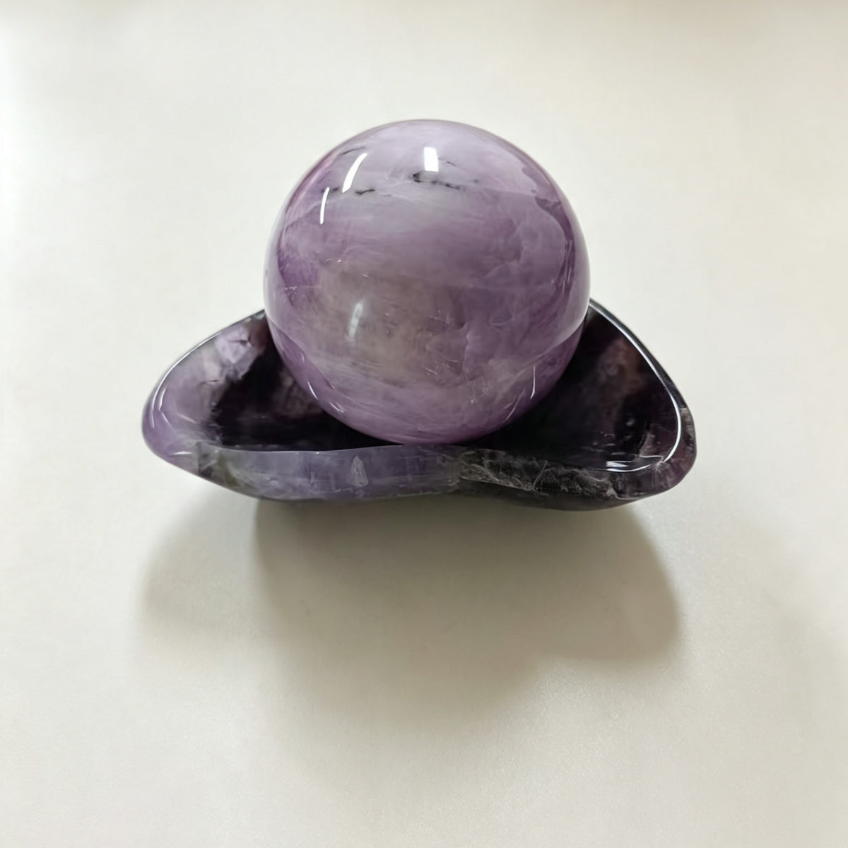 Natural Dream Amethyst Crystal Bows