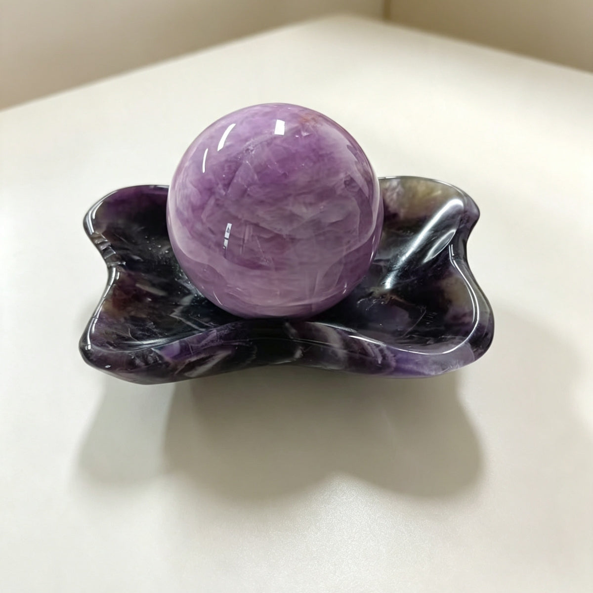Natural Dream Amethyst Crystal Bows