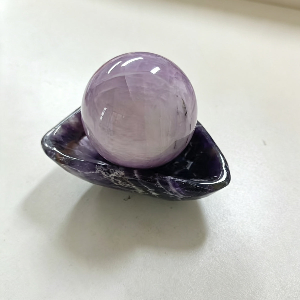 Natural Dream Amethyst Crystal Bows
