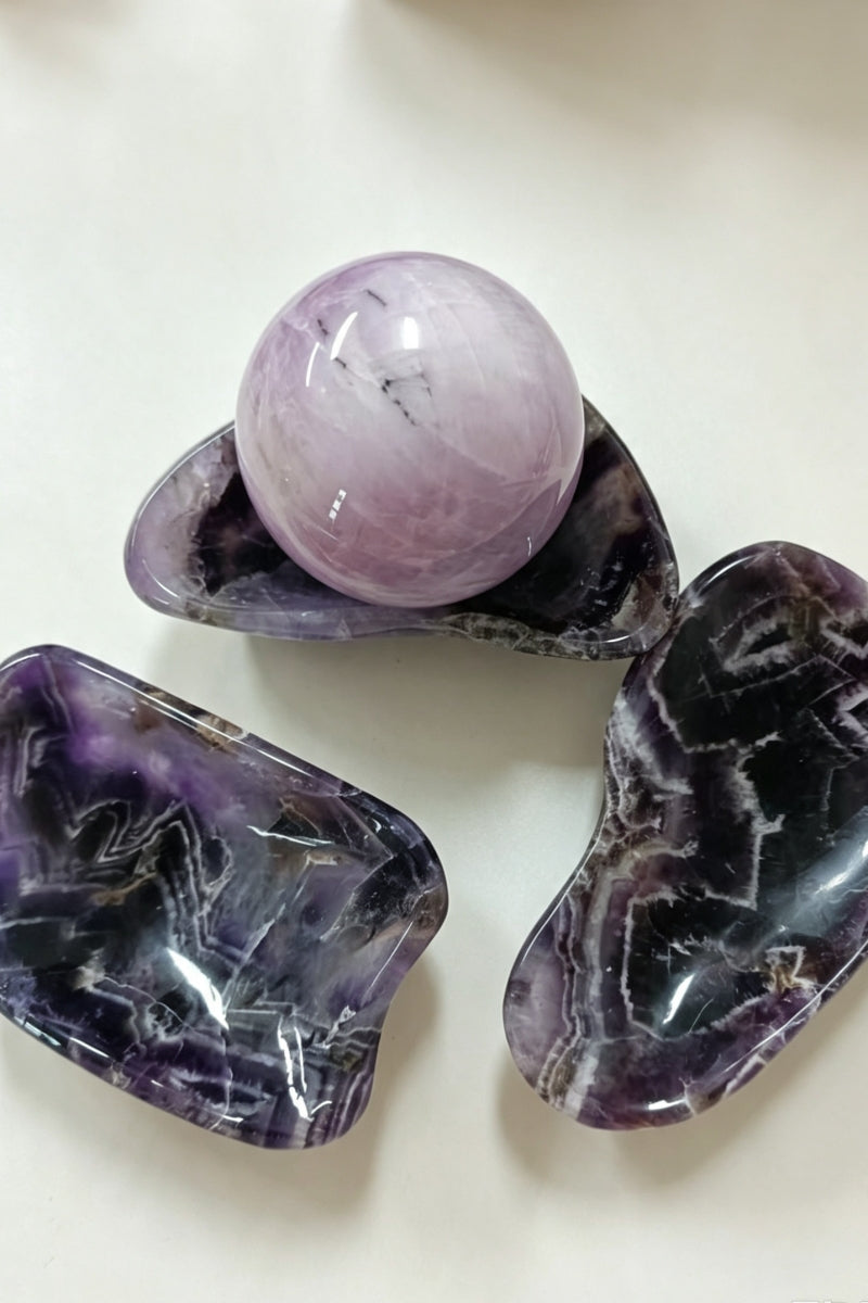 Natural Dream Amethyst Crystal Bows