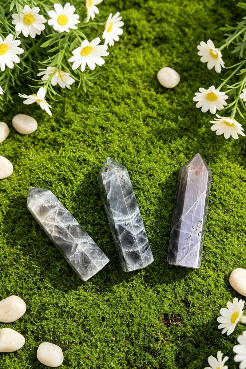 Natural Flash Labradorite Crystal Tower 3.02”