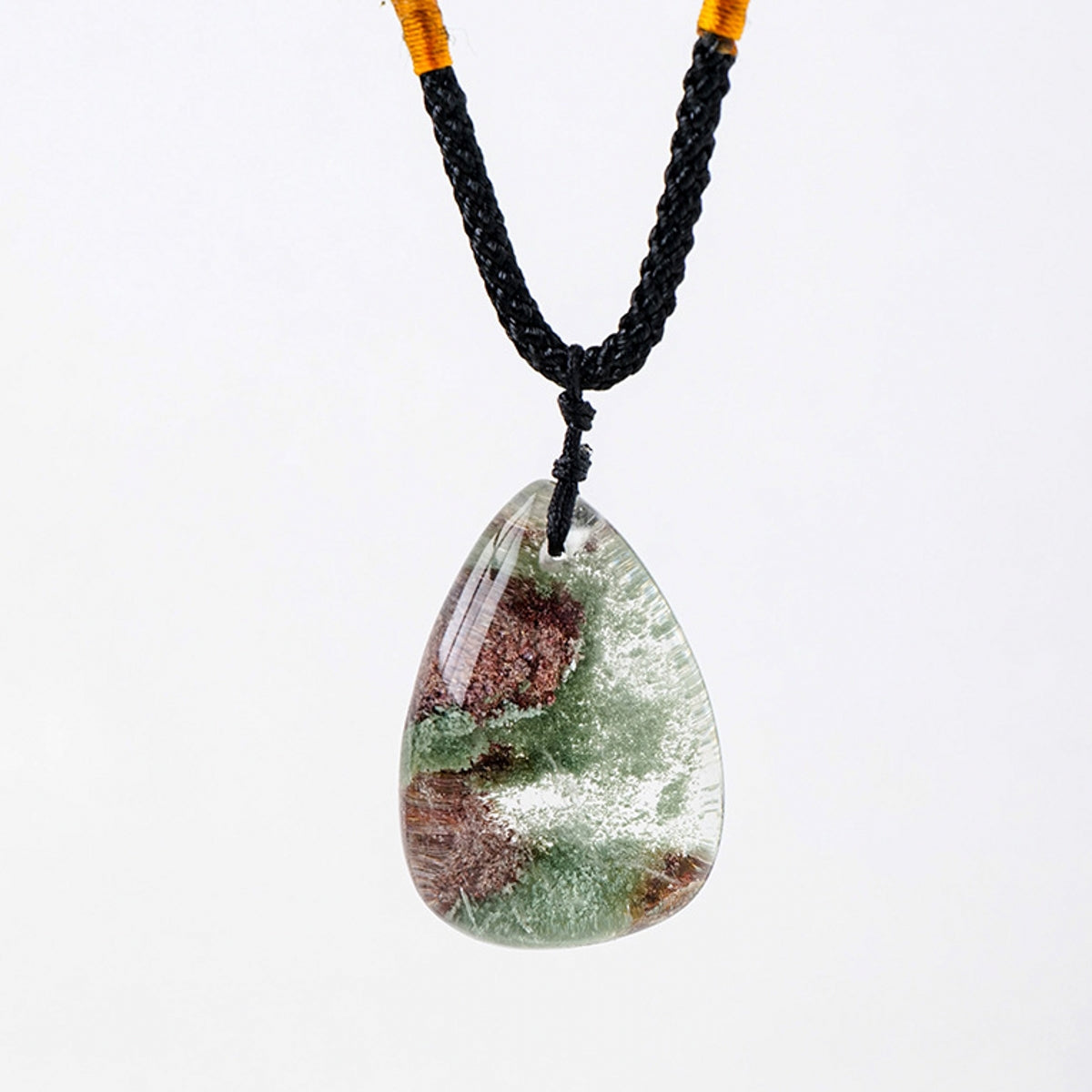 Natural Garden Quartz Tear Drop Pendant