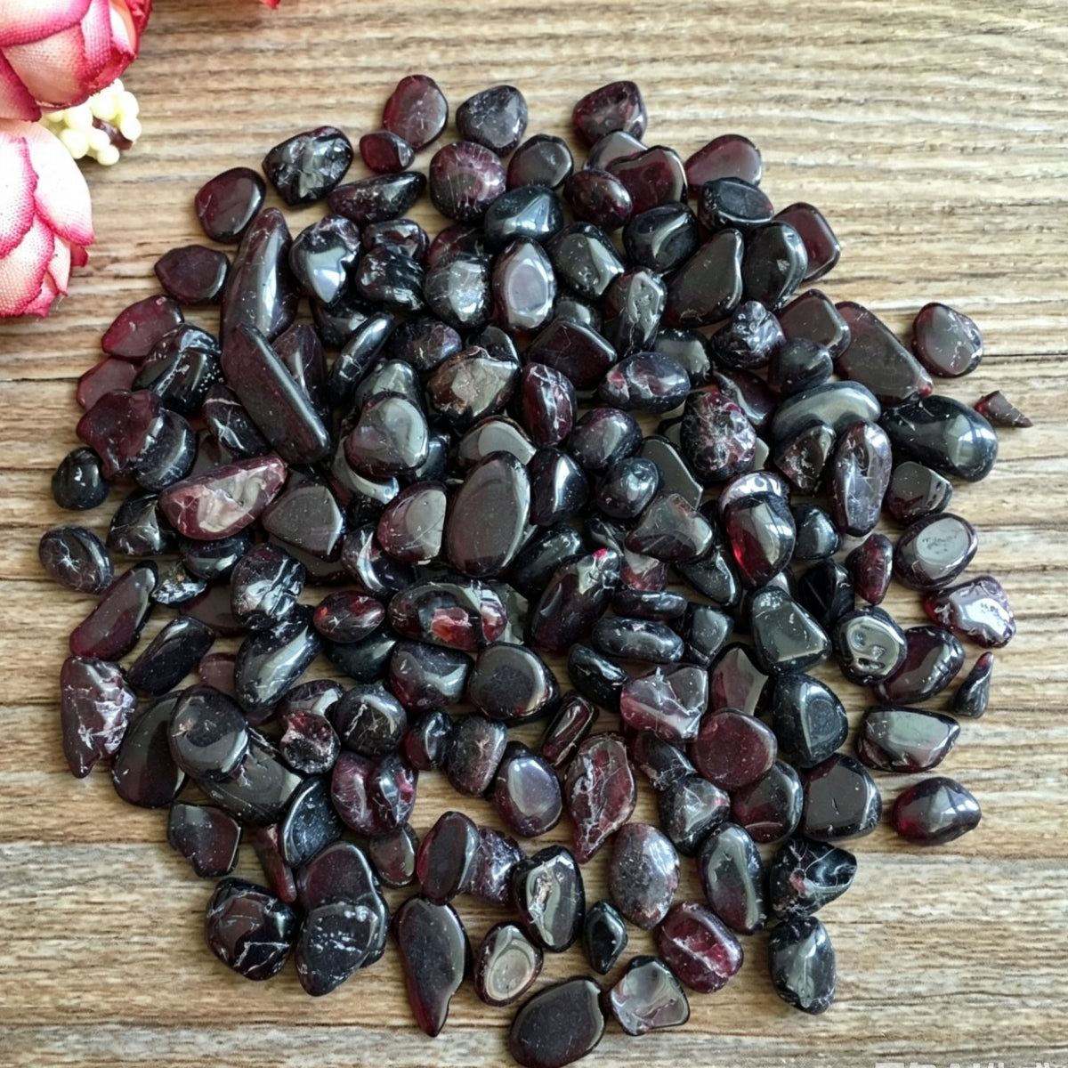 Natural Garnet Chips Small Tumbles 100g
