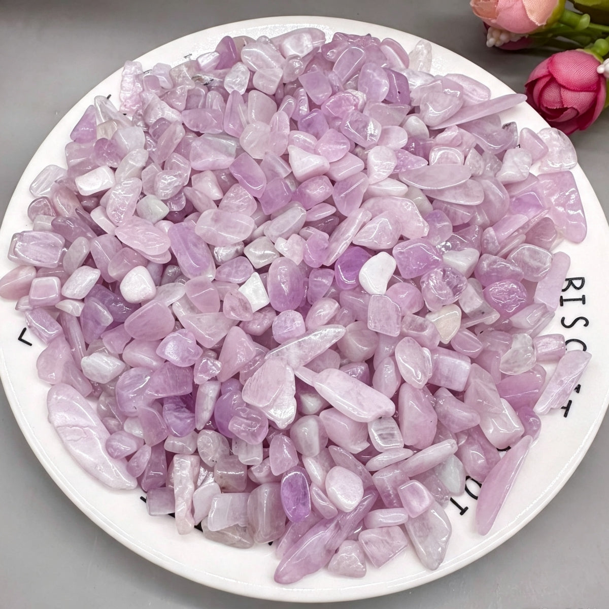 Natural Kunzite Chips Small Tumbles 100g