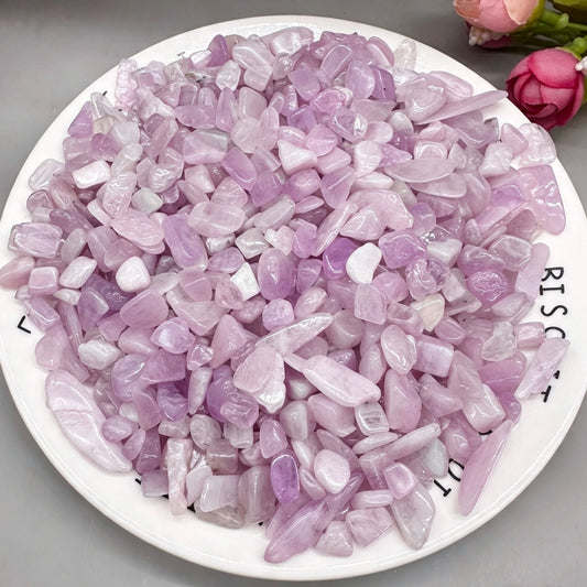 Natural Kunzite Chips Small Tumbles 100g