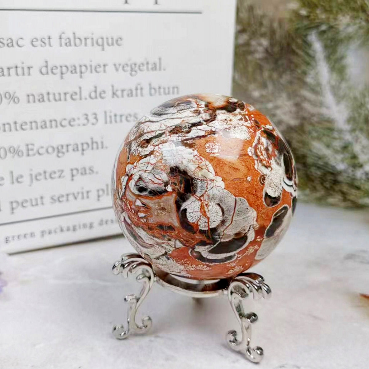 Natural Money Agate Sphere Crystal Balls 500g