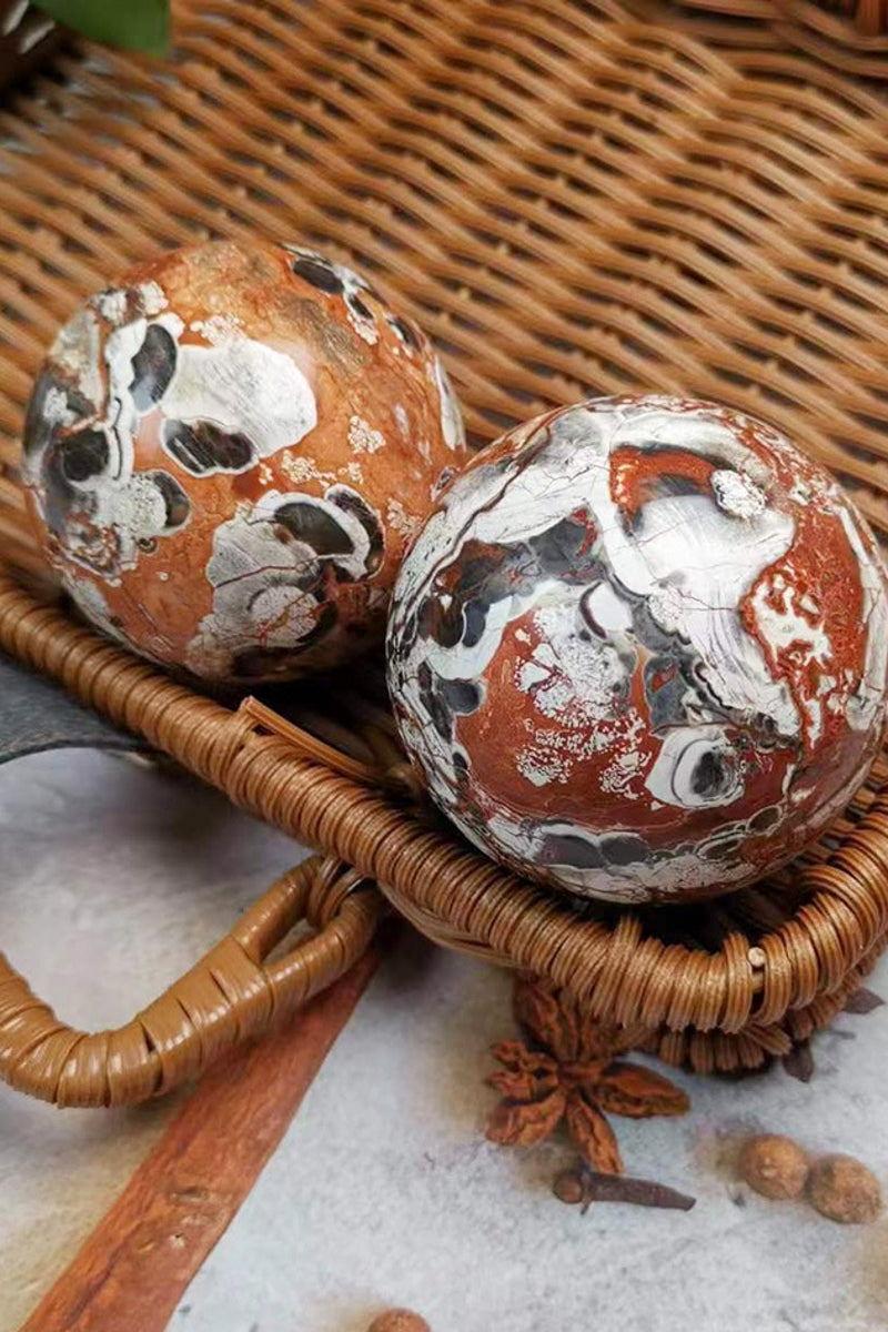 Natural Money Agate Sphere Crystal Balls 500g