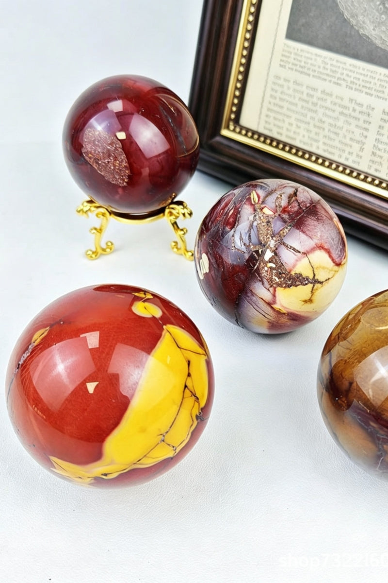 Natural Moonkite Spheres Crystal Balls 2.17"