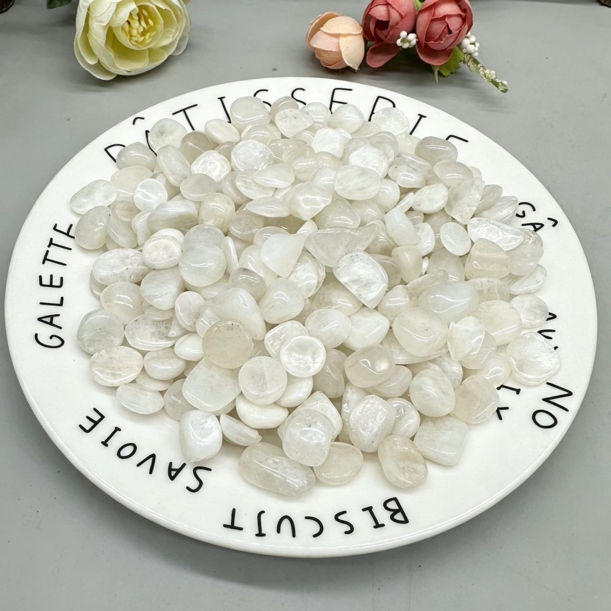 Natural Moonstone Chips Small Tumbles 100g